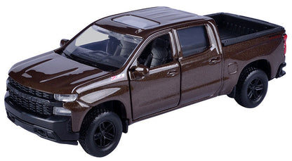 Motormax 73677AL-BR 2019 Chevrolet Silverado Trail Boss, Brown