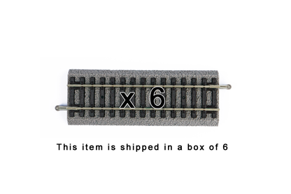 Piko 55403 HO Scale Roadbed Straight Track 115mm, Box of 6