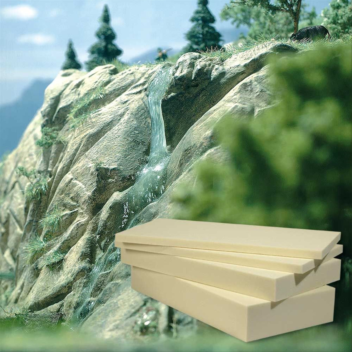 Busch 7208 All Scale Rigid Foam Modeling Sheets, 4-Pack
