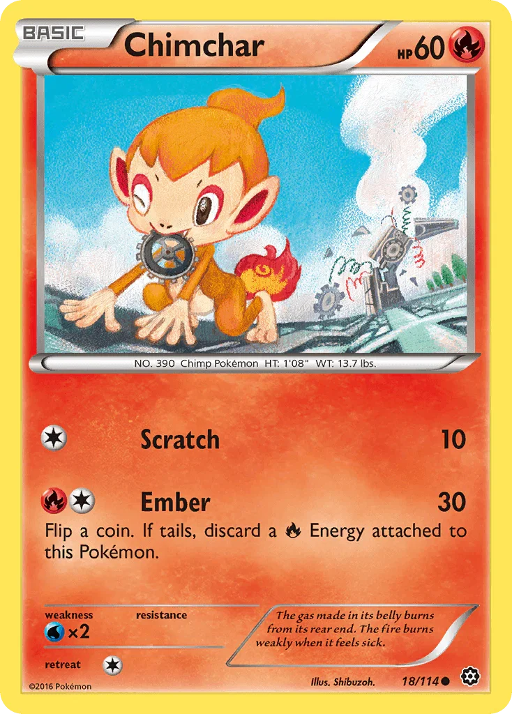 Chimchar (18/114) [XY: Steam Siege]