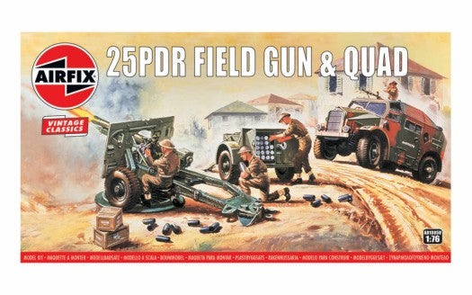 Airfix 1305 1/76 25-Pdr Field & Quad