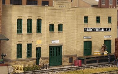 Walthers Cornerstone 3193 HO Arrowhead Ale Background Building