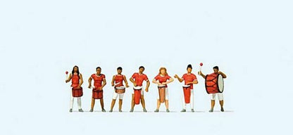 Preiser 24626 HO Scale Samba Drumming Group pkg(7)