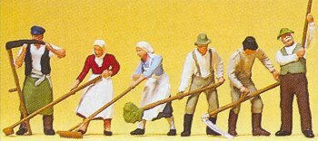 Preiser 10045 HO Scale People Working Harvest Workers