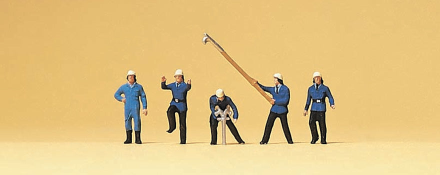Preiser 79116 N Scale Firefighters Figure Set #2
