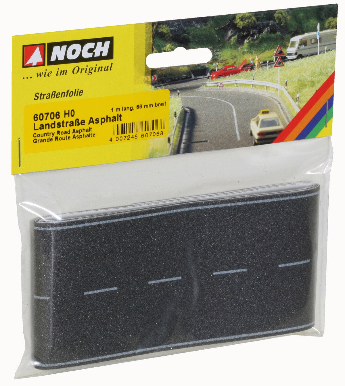 Noch 60706 HO Country Road, Asphalt, Flexible Sheet