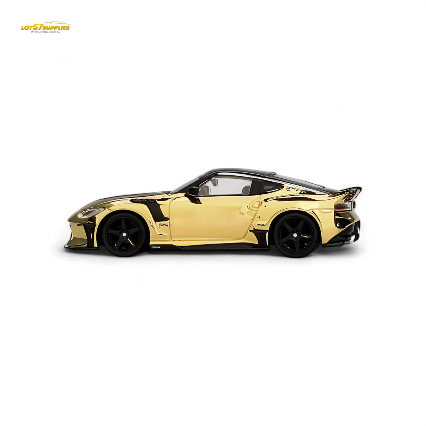 Mini-GT Nissan Z VeilSide FZ400 Gold Chrome LHD - Gold Chrome 1:64