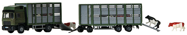 Kibri 12248 1/87 Cattle Transport Truck 3-Axle Trailer Kit