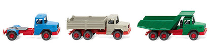 Wiking 099099 1/87 Magirus Baubullen German Bulls Set