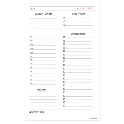 Undated Planner Insert Pages :: A5 by Effie's Paper