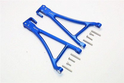 GPM ALUMINUM FRONT LOWER SUSPENSION ARM TRAXXAS E-REVO / SUMMIT / REVO BLUE