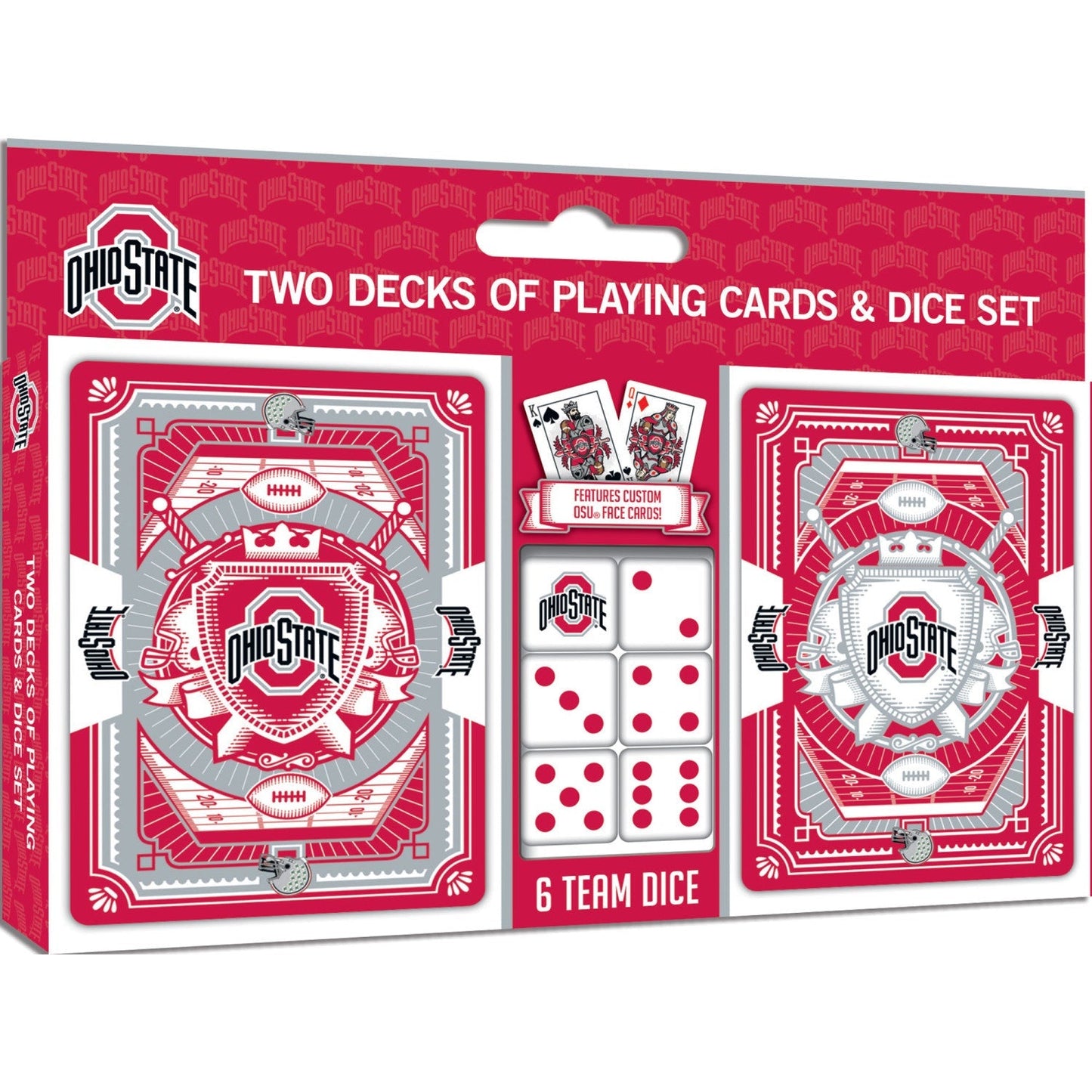 Ohio State Buckeyes - 2-Pack Playing Cards & Dice Set by MasterPieces Puzzle Company INC