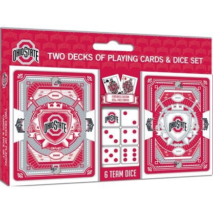 Ohio State Buckeyes - 2-Pack Playing Cards & Dice Set by MasterPieces Puzzle Company INC