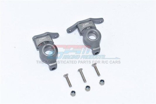 GPM ES021-GUNSILVER ALUMINUM FRONT KNUCKLE ARM ASSOCIATED ENDURO