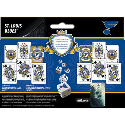 St. Louis Blues - 2-Pack Playing Cards & Dice Set by MasterPieces Puzzle Company INC