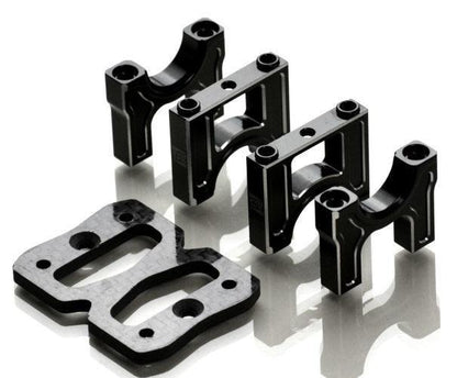 Exotek Racing 1924 HD Center Bulkhead Set W/Carbon Upper Plate Losi 8ight-XE