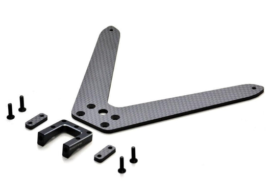 Exotek 2066 Losi 22S Pro Rear Body Mount Set Alloy and Carbon Fiber