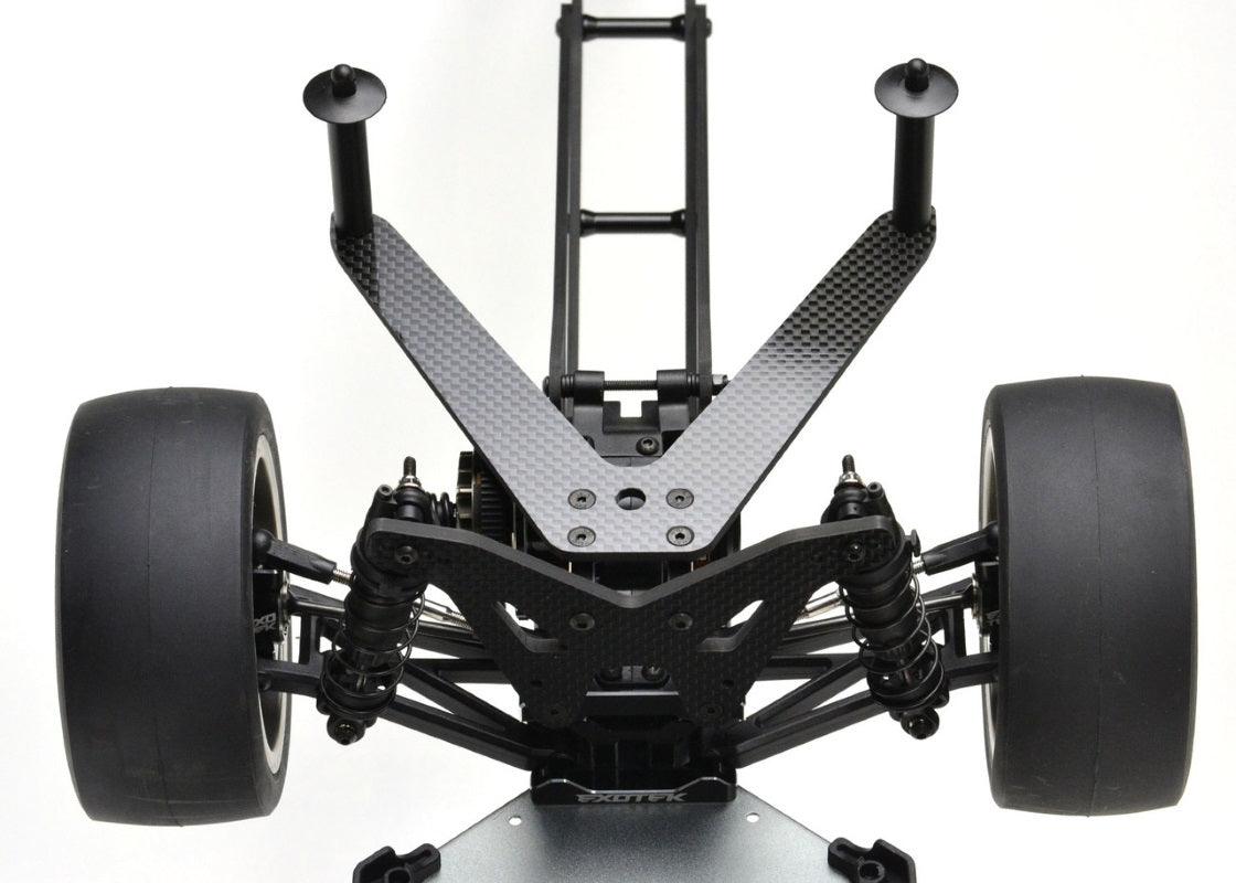 Exotek 2066 Losi 22S Pro Rear Body Mount Set Alloy and Carbon Fiber