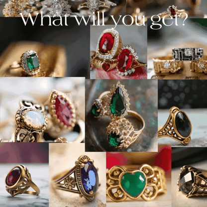 FIVE FOR ONE -Mix of 5 Vintage/Antique Rings for Women We Select Per Your Specifications Made in America - Bulk Pack by PVD Vintage Jewelry