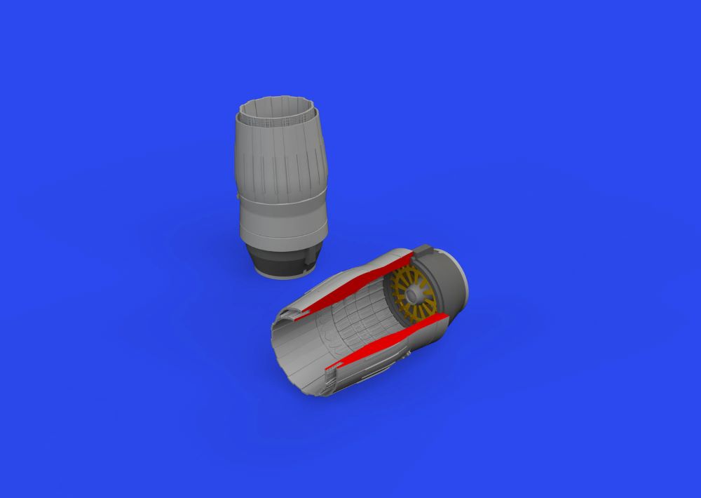 Eduard 672332 1/72 Aircraft- MiG29 Exhaust Nozzles for LNR (Photo-Etch & Resin)