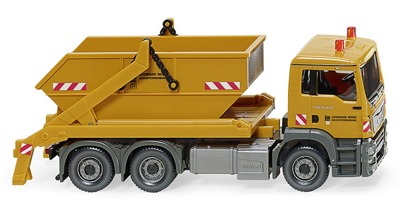 Wiking 067907 1/87 Leonhard Weiss MAN TGS Euro 6 Skip Loader