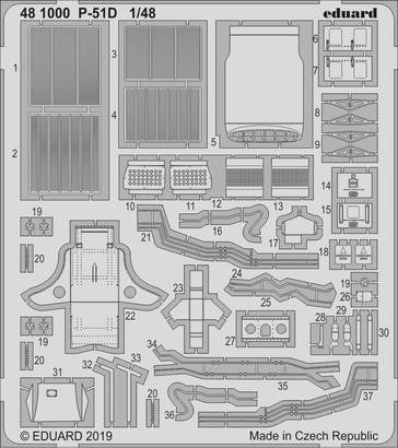 Eduard 481000 1/48 Aircraft- P51D for EDU