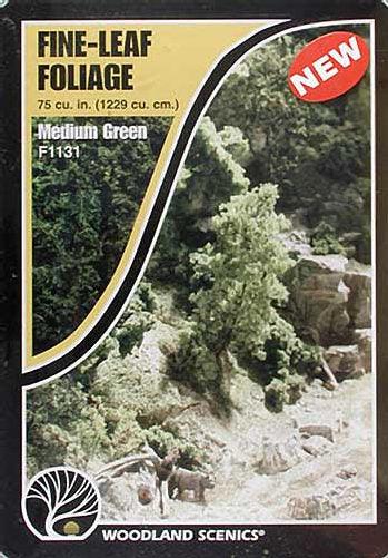 Woodland Scenics F1131 Fine Leaf Foliage Medium Green Bag Train Scenery