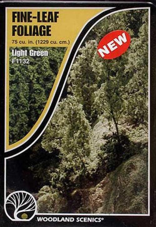 Woodland Scenics F1132 Fine Leaf Foliage Light Green Bag Train Scenery