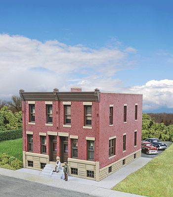 Walthers Cornerstone 933-3778 HO Scale Row House -- Kit