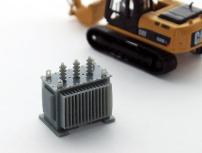 3D To Scale 87-440-GY 1/87 Electrical Transformer, Grey