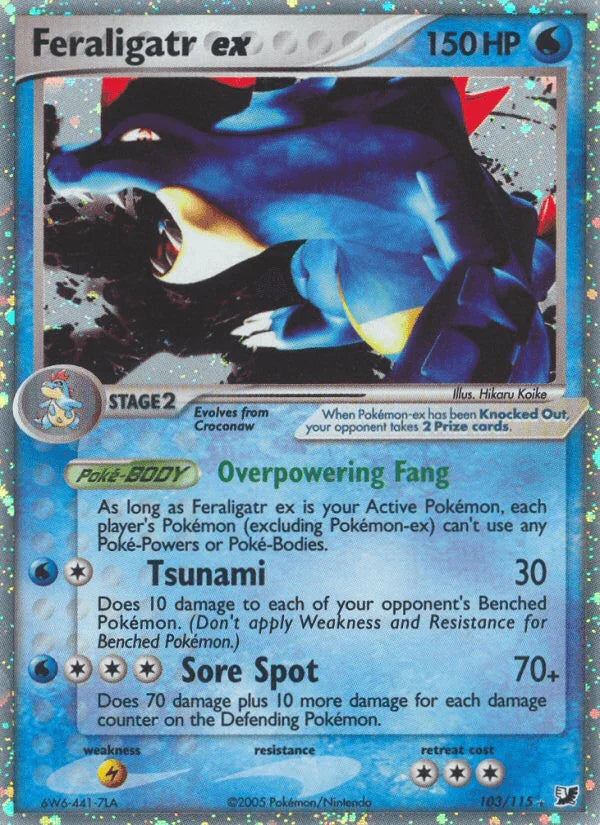 Feraligatr ex (103/115) [EX: Unseen Forces]
