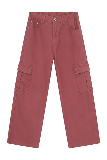 Men's Mid Rise Jeans with Cargo Pockets