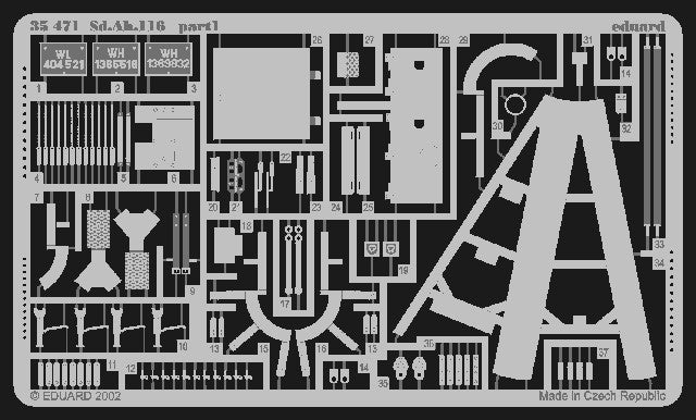 Eduard 35471 1/35 Armor- SdAh116 Famo Trailer for TAM