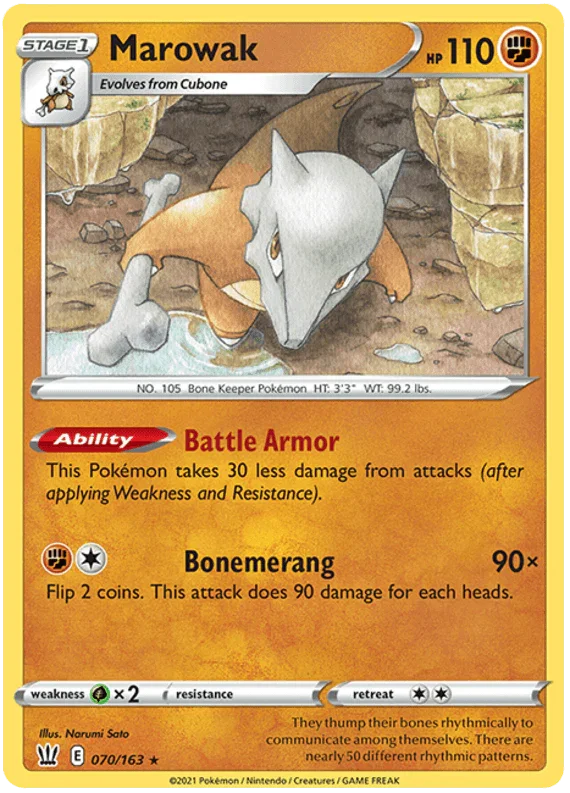 Marowak (070/163) [Sword & Shield: Battle Styles]