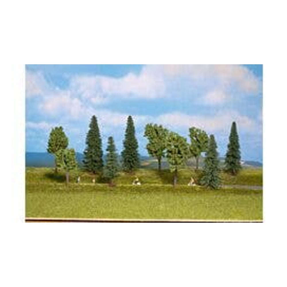 Walthers SceneMaster 949-1157 HO Mixed Deciduous & Pine Trees pkg(10)