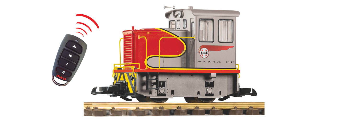 Piko 38509 G Scale Santa Fe 25-Ton Diesel Battery R/C w/Sound