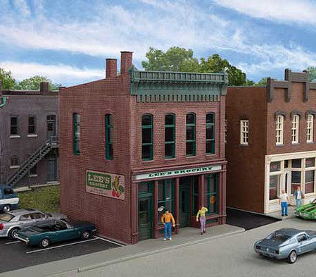 Walthers Cornerstone 3666 HO Lee's Grocery Store Kit