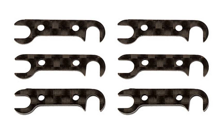 Team Associated 92185 Graphite Rear Hub Link Shim Set RC10B74