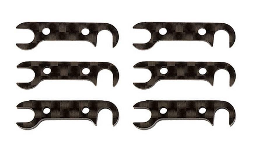 Team Associated 92185 Graphite Rear Hub Link Shim Set RC10B74