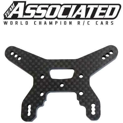 Associated 92266 RC10B74.1 Rear Shock Tower 27.5mm Carbon Fiber