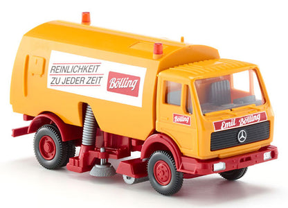 Wiking 064205 1/87 1973 Mercedes-Benz Street Sweeper, Bolling