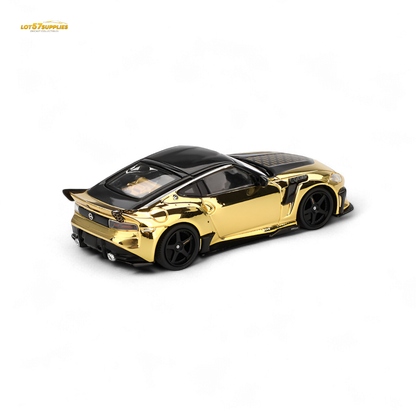 Mini-GT Nissan Z VeilSide FZ400 Gold Chrome LHD - Gold Chrome 1:64