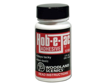 Woodland Scenics S195 N/HO Hob E Tac Adhesive 2 oz Train Scenery