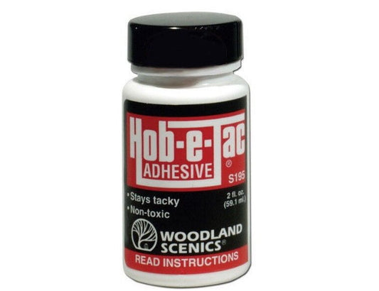 Woodland Scenics S195 N/HO Hob E Tac Adhesive 2 oz Train Scenery