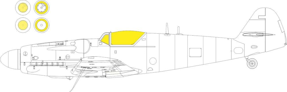 Eduard CX652 1/72 Mask Aircraft- S199 Bubble Canopy Weekend for EDU