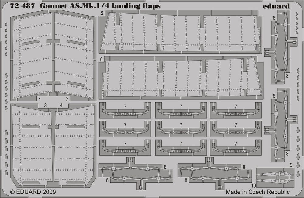 Eduard 72487 1/72 Aircraft- Gannet AS Mk 1/4 Landing Flaps for RVL