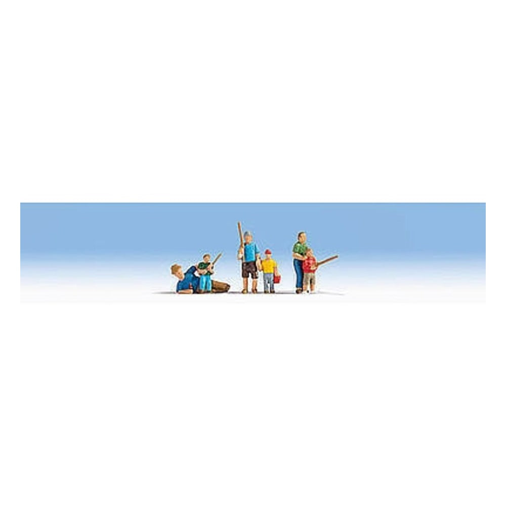 Noch 15893 HO Scale Recreations & Sports -- Fishermen pkg(6)