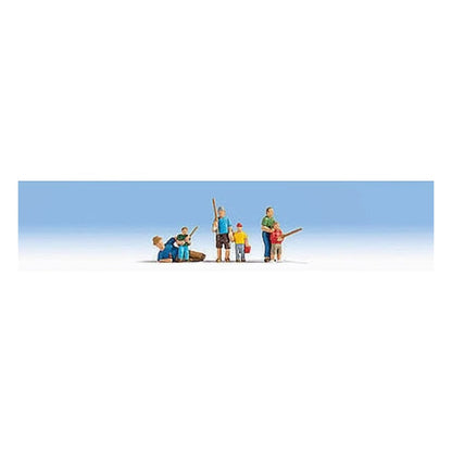 Noch 15893 HO Scale Recreations & Sports -- Fishermen pkg(6)