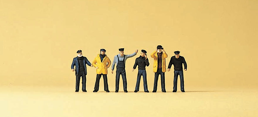 Preiser 79137 N Scale Ship's Crewmen Figure Set