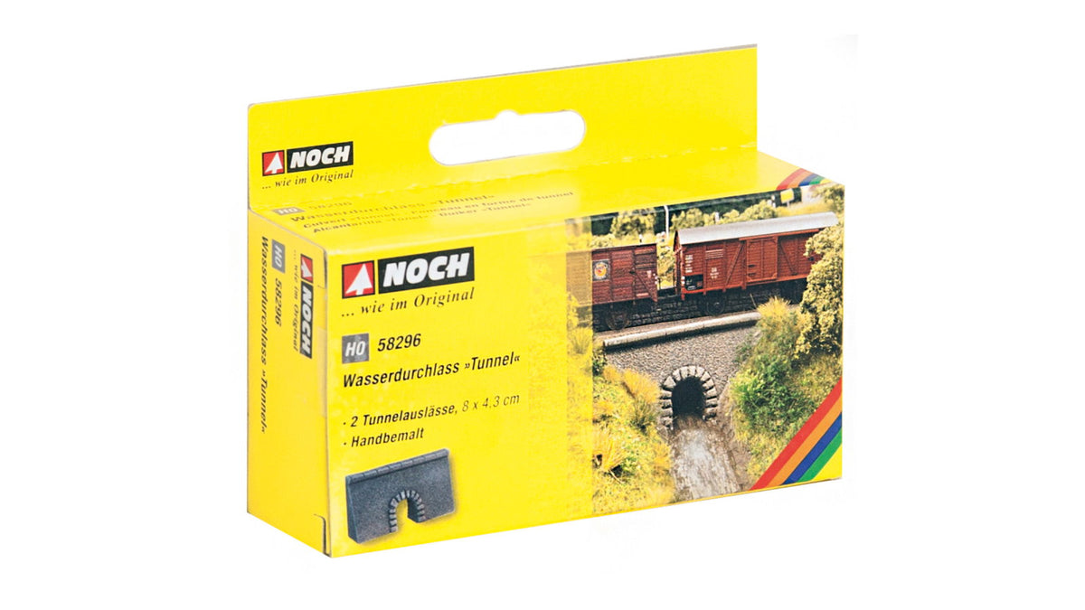 Noch 58296 HO Scale Concrete Tunnel-Style Culvert, 8 x 4.3 cm